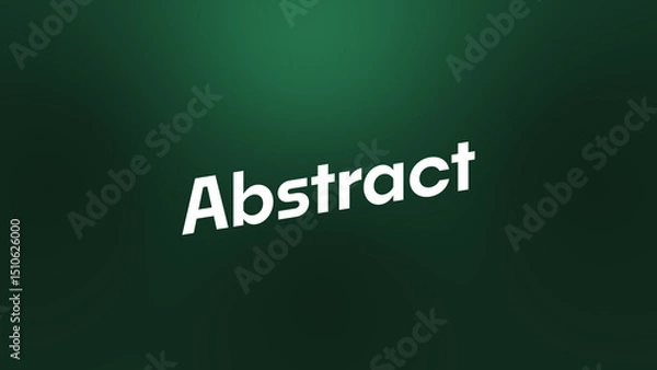 Obraz Minimal Text Animation