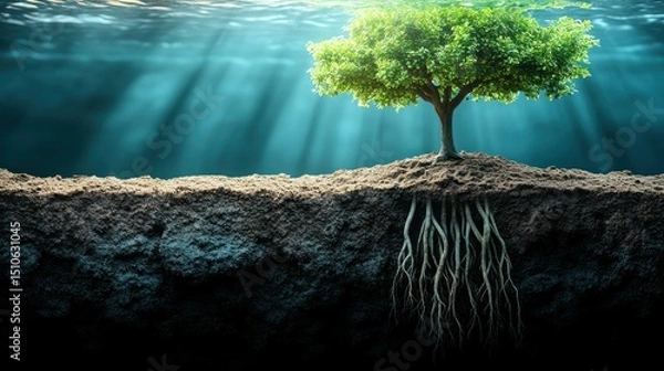 Fototapeta Underwater Tree of Life