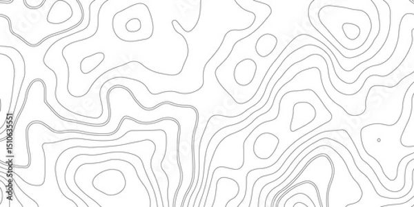 Obraz Topographic map background geographic line map with elevation assignments. Modern design with White background with topographic wavy pattern design.paper texture Imitation of a geographical map shades