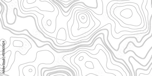 Obraz Topographic map background geographic line map with elevation assignments. Modern design with White background with topographic wavy pattern design.paper texture Imitation of a geographical map shades