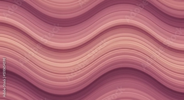 Fototapeta Abstract Wavy Pattern with Smooth Lines and Soft Colors Background