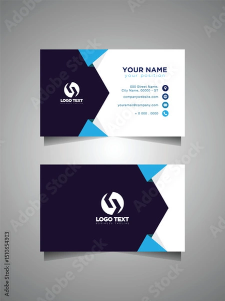 Obraz Clean business card template vector