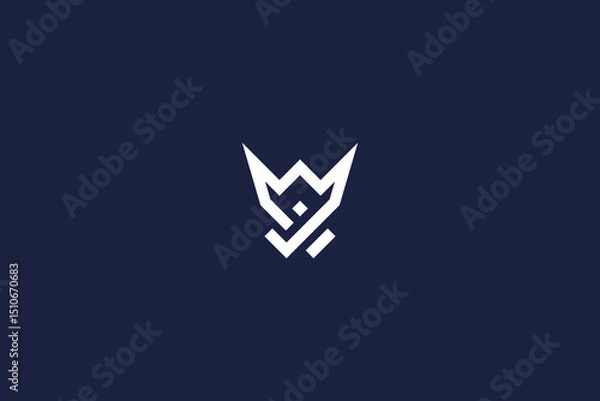 Obraz letter w check mark logo icon concept vector logo design template elements