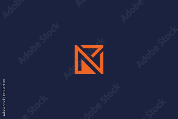 Obraz letter n logo icon concept vector logo design template elements