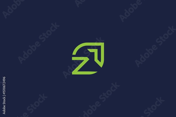 Obraz letter z arrow logo icon concept vector logo design template elements