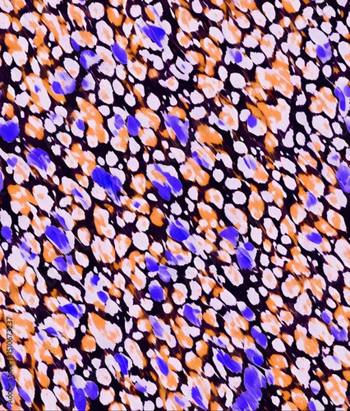 Fototapeta leopar ethnic pattern seamless beatiful