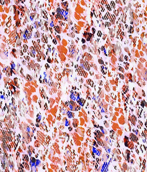 Fototapeta leopar ethnic pattern seamless beatiful