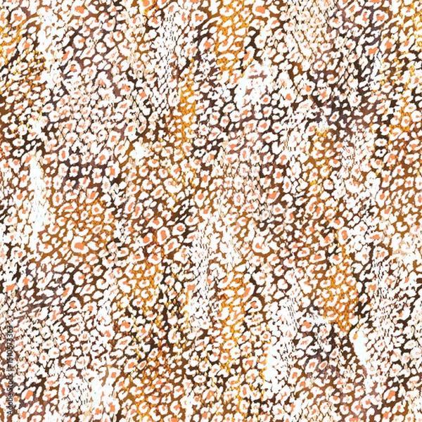 Fototapeta leopar ethnic pattern seamless beatiful