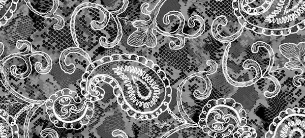 Fototapeta leopar ethnic pattern seamless beatiful