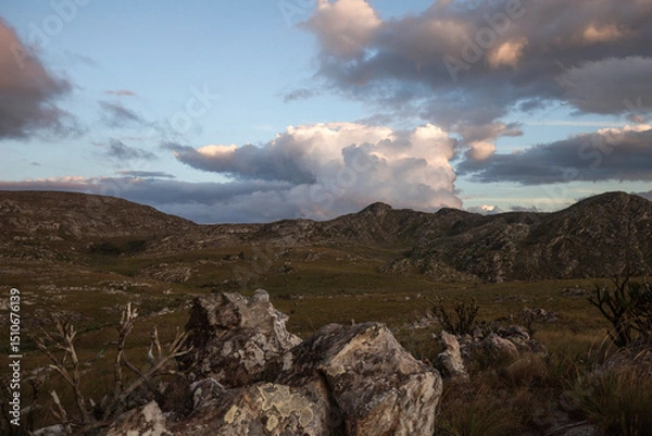 Obraz landscape rocks path scenery mountain trail