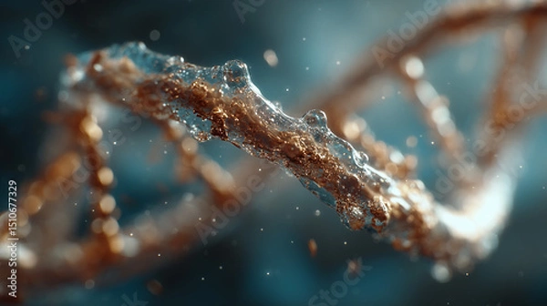 Fototapeta a broken DNA