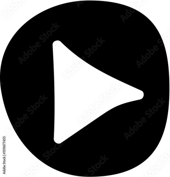 Obraz Play Button Doodle