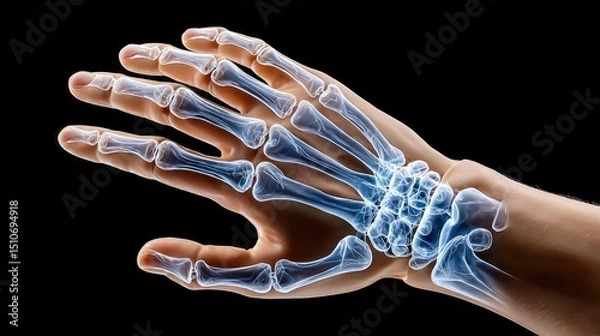 Obraz X ray hand bones anatomy
