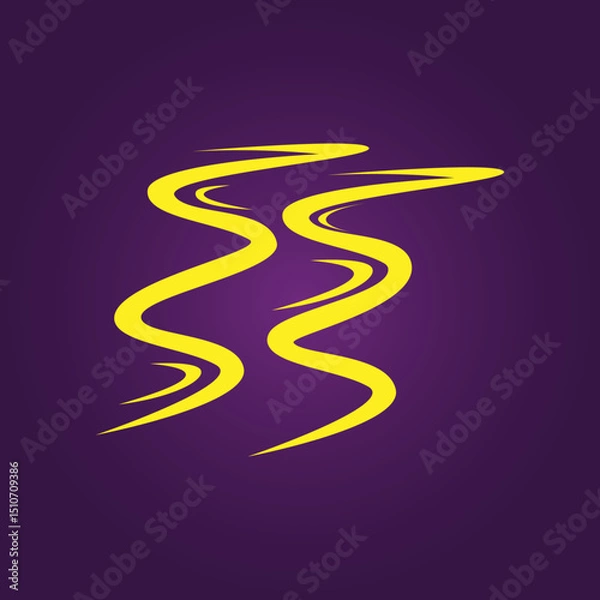 Fototapeta Creek trendy artwork elegant abstract vector illustration colorful practical design