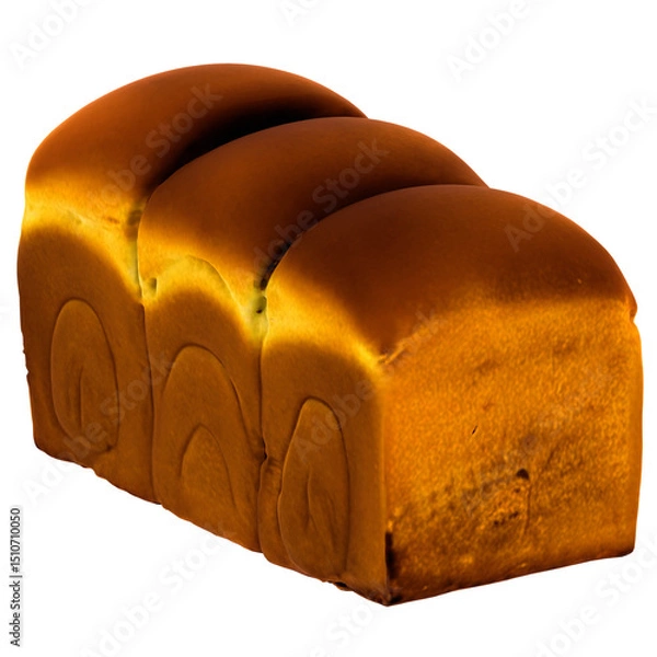 Obraz 3d render loaf bread with transparent background