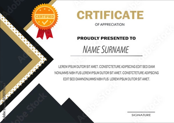 Obraz Certificate Design	
