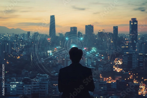 Fototapeta usinesses can leverage 5G and Wi-Fi 6 to optimize their networks and digital transformation strategies