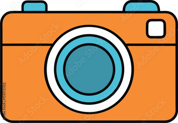 Obraz camera icon clipart vector on transparent background
