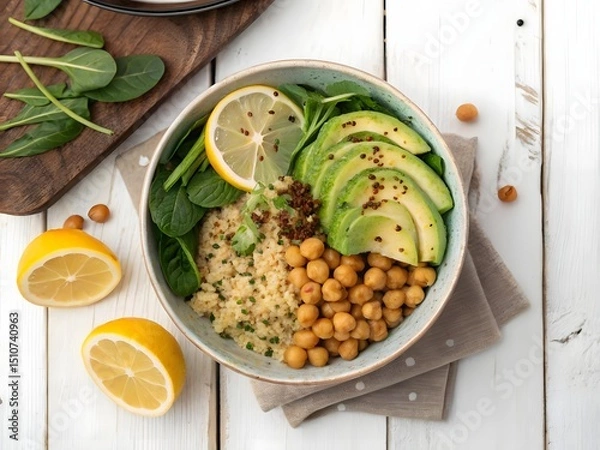 Obraz Vibrant Plant-Based Meal