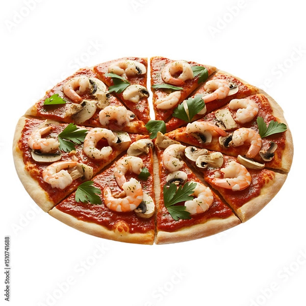 Obraz pizza isolated on white background