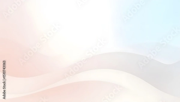 Obraz Ethereal White Fluid Landscape