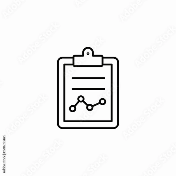 Obraz chemistry report icon sign vector
