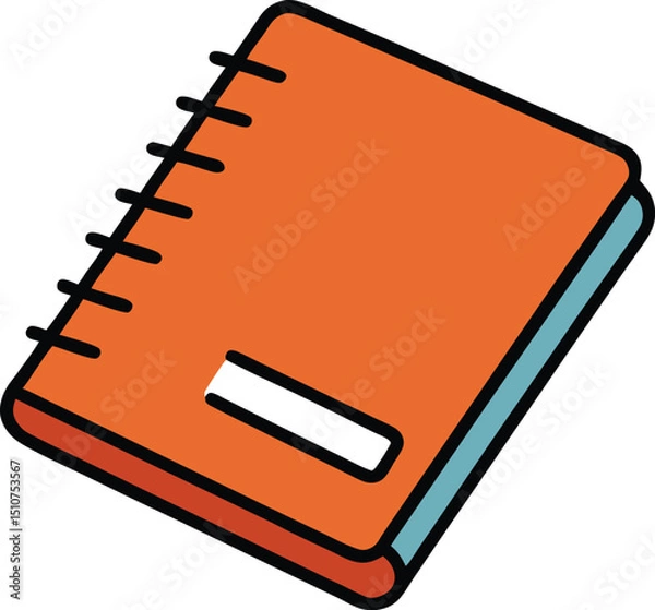 Fototapeta notebook icon clipart vector on transparent background
