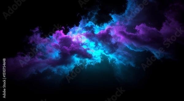 Fototapeta Glowing Clouds Abstract Background