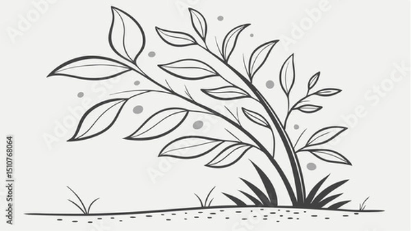 Obraz black and white flowers