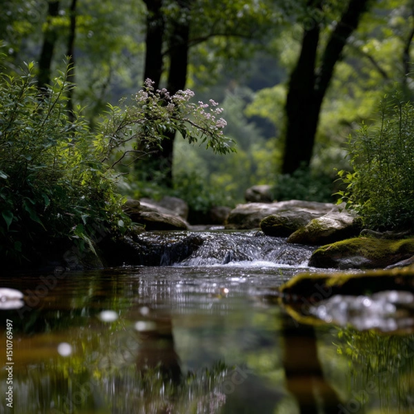 Obraz stream in the forest