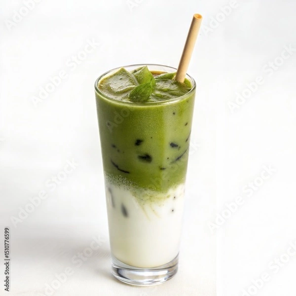 Obraz Iced Green Tea With Milk
