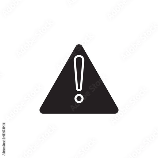 Obraz Warning icon vector modern design in trendy style for web site and mobile app on white background