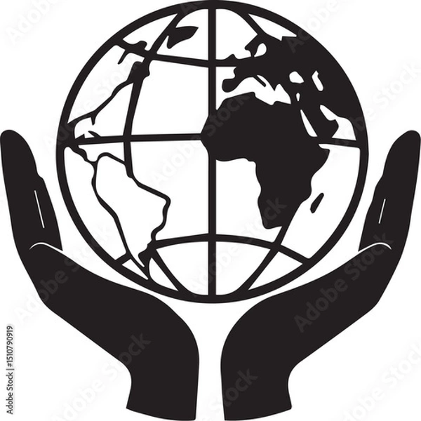 Fototapeta silhouette of adult and child holding hands, symbolizing trust, guidance, and emotional connection 
environment day 