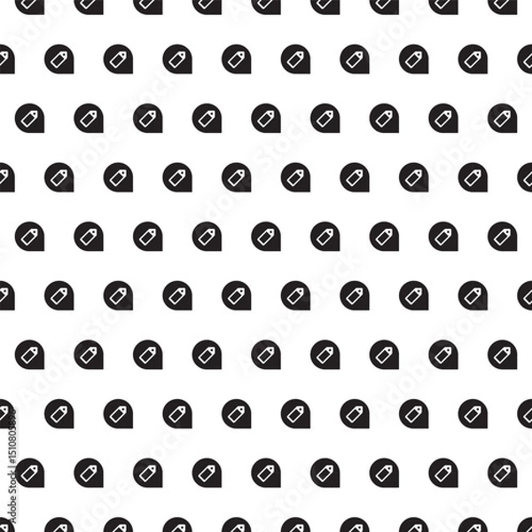Fototapeta Seamless black and white pattern - minimalist design for fabric, wallpaper and digital backgrounds