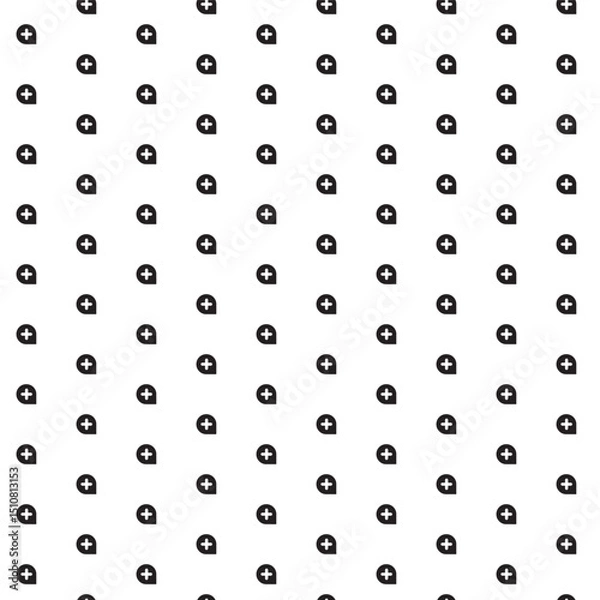 Fototapeta Seamless black and white pattern - minimalist design for fabric, wallpaper and digital backgrounds