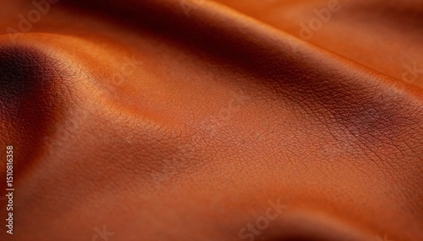 Obraz Close up of rich brown leather texture highlighting softness and natural variations