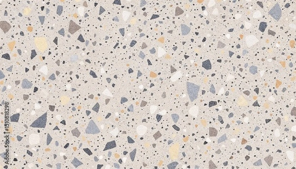 Obraz Close up of a neutral terrazzo slab showcasing a blend of colors and textures perfect for modern interior design