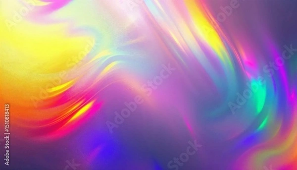 Obraz Vivid rainbow gradient background with smooth blending of colors creating an energetic and colorful visual experience