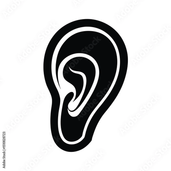 Fototapeta Earphones Icon Vector Flat and Clean Look Isolated