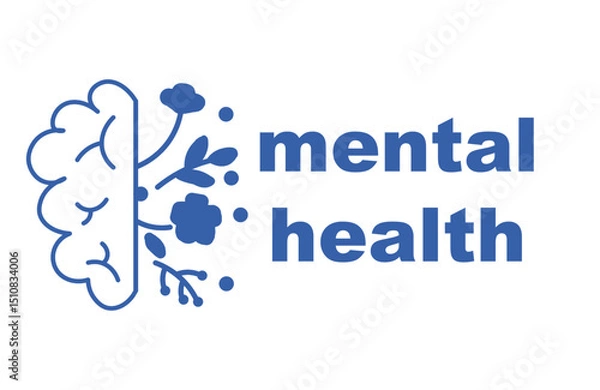 Fototapeta mental personality problem simple symbols