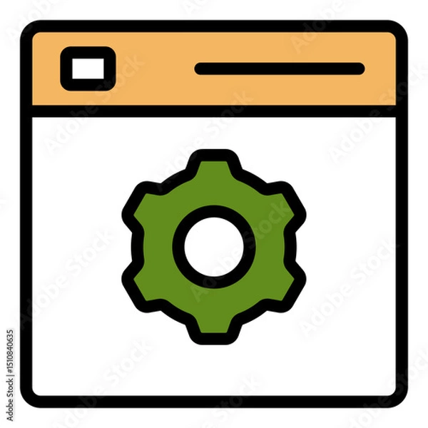 Fototapeta Website icon set. Containing web design, internet, content, SEO, hosting, server, homepage and e-commerce icon. Solid icon collection. Vector Website Interface thin line icons. See Less
