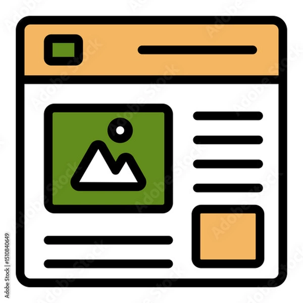 Fototapeta Website icon set. Containing web design, internet, content, SEO, hosting, server, homepage and e-commerce icon. Solid icon collection. Vector Website Interface thin line icons. See Less
