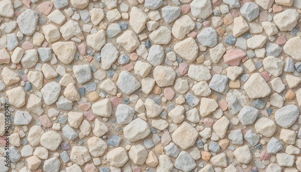 Obraz Textured Pebble Surface Background Pastel Stone Wall Decor Design