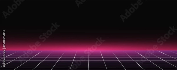 Fototapeta START NEW GAME .press start button .pixel art .8 bit game. retro game. for game assets in vector illustrations. Retro Futurism Sci-Fi Background. glowing neon grid. and stars from vintage arcade comp