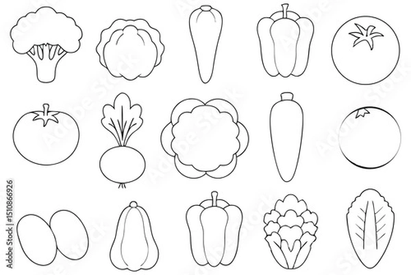 Obraz vegetables and fruits