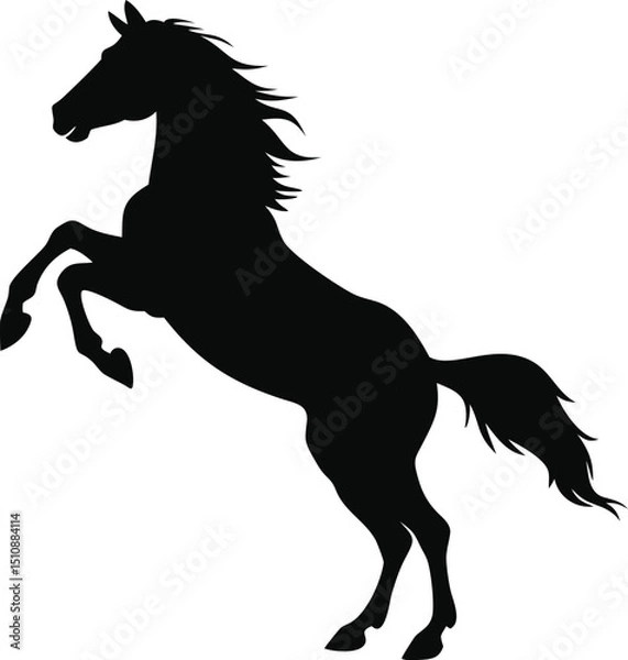 Obraz Horse Silhouette Vector Illustration 