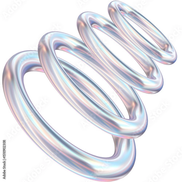 Obraz 3D Metallic Shape