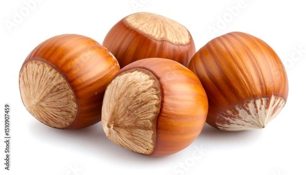 Obraz Hazelnuts close-up (1)