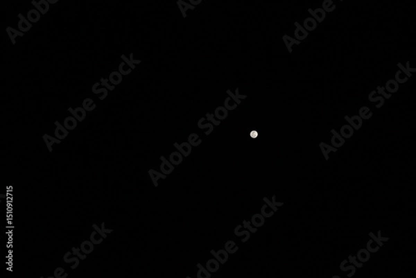 Obraz bright full moon in full focus 