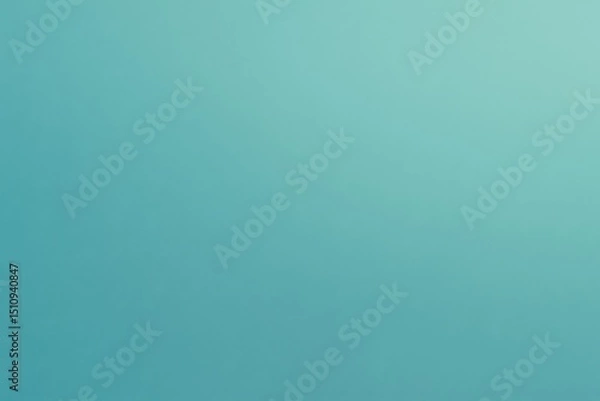 Fototapeta Minimal Turquoise Gradient Background with Subtle Grain Texture